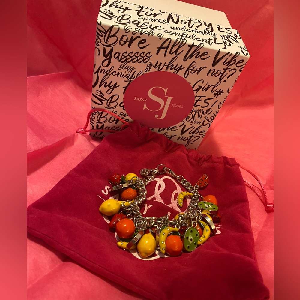 Sassy Jones Fruit Charms Bracelet
